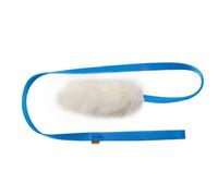 Dingo - Boudin Mordant en Véritable Peau de Mouton pour Chien - Tug de Dressage avec Laisse De 130cm - Bleu