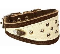 Dingo Collier en Cuir Souple pour lévrier 16-40 mm x 30 cm