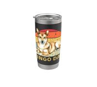 Dingo Dog Dad Funny Retro Vintage Mes chiens sont mon cardio Gobelet isotherme en acier inoxydable double paroi