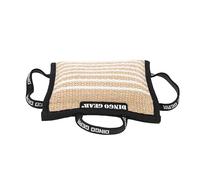 Dingo Gear Coussin de Morsure pour Entraînement, Obéissance, IGP, Sessions de Morsure pour Chiens des Forces Spéciales, Coin Fait Main avec 3 Poignées, Jute Naturel, Dureté - Moyenne (S00519)