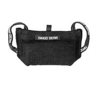 Dingo Gear Coussin de Morsure, Version Mini pour Entraînement, Obéissance, IGP, Sessions de Morsure pour Chiots et Jeunes Chiens, Coin Fait Main avec 3 Poignées, Nylcot Noir, Très Doux (S00525)