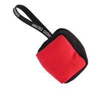 Dingo Gear S02777 Jouet à Mordre pour Chien en Nylcot avec poignée 10 x 10 cm Forme Cube Noir/Rouge Idéal pour l'entraînement et Le Jeu
