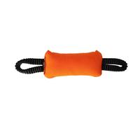 Dingo Gear S02822 Boudin de Dentition avec 2 poignées Bungee Largeur 8 cm Longueur 22 cm en Nylcot pour l'entraînement de Chien IGP IPO Obedience Chien de Protection Orange