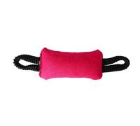 Dingo Gear S02824 - Boudin de Dentition avec 2 poignées - Bungee - Largeur : 8 cm - Longueur : 22 cm - en Nylon - pour l'entraînement de Chien IGP IPO Obedience - Rose