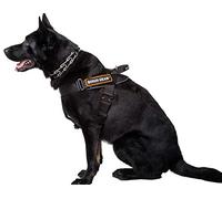 Dingo Gear S03197 Harnais Multifonction pour Chien au Travail, Dressage de Chien, et Ipo, Cobra System Fait Main Noir Taille XL