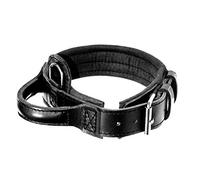 Dingo Gear S04020 Collier en Cuir avec poignée Noir Taille M