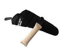 Dingo Gear Set: Manchette de Morsure en Nylcot Mi-Dur Plus Jouet en Jute, pour IGP Sports Canins Dressage de Chiens, Niveau 4 Expert - Noir (S10051)