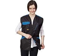 Dingo Gilet pour Les Entraîneurs de Sports, d'Agilité, Imperméable, Nombreuses Poches, Fermeture à Glissière à Deux Voies, Cordon de Serrage à la Taille, Bleu Bord, M (16406-2)