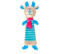Dingo Jouet pour Chien en Peluche Renne Crépitant avec Écharpe Rose et Couineur, Cadeau de Noël Amusant pour l'Entraînement, la Récompense Jouet 36 cm de Long, Multicolore 17476