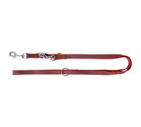 Dingo Laisse pour chien caoutchoutée prolonge l'entraînement des chiens promenades avec le chien Confort et contrôle Léger et doux 2,0 cm x 220 cm Rouge 12606