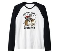 Dingo Raton Laveur chevauchant Un Cochon d'Inde Cause a Kerfuffle Humour Manche Raglan