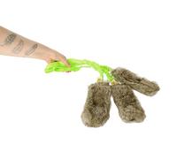 Dingo Set: 3 x Jouet Chasseur en Polaire pour Chien, Fourrure Artificielle, Jouet Teaser avec Pouic-Pouic, 55 cm de Long, Poignée Élastique pour Agility, Dressage de Chien, Course, Jeu, Vert (Z30028)