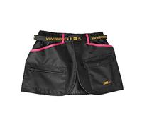 Dingo Waldemar Rutkowski Ceinture D’Éducation Canine avec Quatre Poches Pratiques, Sangle De Taille Réglable pour Un Ajustement Parfait, Imperméable, Noire avec Bordure Rose - Taille XL (16482)