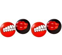 Dingo Waldemar Rutkowski Sourire et Bouche, Balles Amusantes pour Chien avec Couineur Intégré, Diamètre 7,5 et 8 cm, Fabriquées en Vinyle, Légers (Z30039) (Lot de 2)