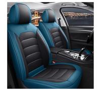 DINGQINGYUN Housse De Siège Voiture pour Audi A4 B6 Avant Wagon 8E5 2001-2006, Imperméables Cuir Respirant Protection Siege Cuir, 5 Seats Full Set Standard(Black+Blue)