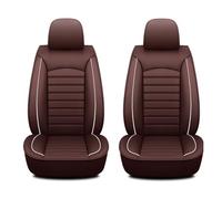 DINGQINGYUN Housse de siège Voiture pour Dacia Sandero Stepway III 2012-2025, Imperméables Cuir Respirant Protection Siege Cuir, 2 Seats Full Set Standard(Brown)