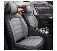 DINGQINGYUN Housse De Siège Voiture pour Ford Puma 2024-2026, Imperméables Cuir Respirant Protection Siege Cuir, 5 Seats Full Set Standard(Grey)