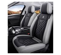 DINGQINGYUN Housse De Siège Voiture pour Ford Ranger Ranger Raptor 2001-2024 2025, Imperméables Cuir Respirant Protection Siege Cuir, 5 Seats Full Set Standard(Greyish Black)