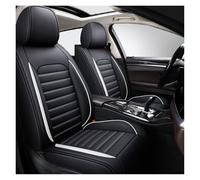 DINGQINGYUN Housse de siège Voiture pour Nissan Juke F15 2010-2017, Imperméables Cuir Respirant Protection Siege Cuir, 2 Seats Full Set Standard(White)