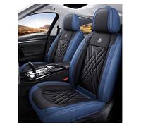 DINGQINGYUN Housse De Siège Voiture pour Renault Clio 5 | Imperméables Cuir Respirant Protection Siege Cuir, 5 Seats Full Set Standard(Blue-Black)