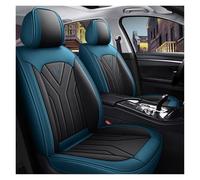 DINGQINGYUN Housses de Siège de Voiture pour VW T-Cross 2019-2026, Ensemble Complet de Housses Siege Auto Cuir, Compatible avec Les Airbags Latéraux, 5 Seats(Blue-Black)