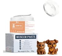 DINGSEN Gel Transparent de Musée 110 g : Cire Transparente Amovible, Réutilisable & Sans Résidus, Pour Protéger Objets Décoratifs, Antiquités, Verre et Céramique