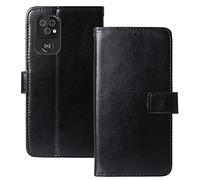 Dingshengk Flip Premium Cuir Housse Magnétique Téléphone Coque TPU Silicone pour Doro 8100/8110 / 8100 Plus/ 8210 6.1" Étui Cas Couverture Protecteur Case Portefeuille Cover Business Wallet (Noir)