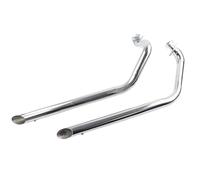 DINGZEN Echappement Silencieux D'échappement Complet en Acier Inoxydable pour Virago XV1100 XV750 S, Spécial XV 750 1100