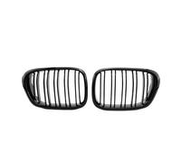 DINGZEN Grille Calandre Avant Calandre De Voiture Noire Mate Brillante, Double Ligne À Lamelles, pour Série 5 E39 525i 528i 530i 540i M5 4 Portes 1999 - 2004