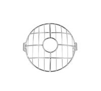 DINGZEN Grille Protection Phare Protecteur De Phare Moto Universel Vintage 6,5 Pouces, Couvercle Lampe Calandre Rétro Pour Chopper