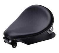 DINGZEN Siège Moto Selle de Moto rétro avec Support à Ressort de 3 Pouces pour Chopper pour Sportster pour Bobber Coussin Selle Moto