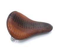 DINGZEN Siège Moto Selle de Moto rétro + Support à Ressort de 3 Pouces pour Chopper pour Sportster pour Bobber Coussin Selle Moto