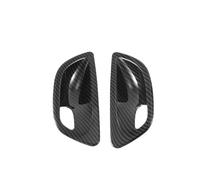 DINGZEN Voiture Porte Intérieur Poignée Lot De 4 Garnitures Couvercle Poignée Porte Intérieure En Fibre Carbone Pour Série 5 F10 2011-2016