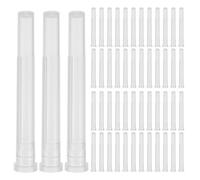 DINHEAROM 100 capuchons pour - Gaine de protection transparente et étanche de 42 mm/1,7 pouce - Capuchon doseur jetable en plastique pour usage en laboratoire