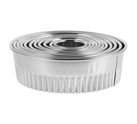 DINHEAROM 11 Pièces Set de Emporte Ronds Acier Inoxydable pour Pâtisserie Moules à Gâteaux Biscuits Accessoire de Cuisine Pratique pour Créer des Desserts et Raviolis