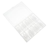 DINHEAROM 120 Pièces Mannequin Ongle Faux Ongles en Abs, Plaques D'extension Cristal Échelle, pour Gel et Acrylique, Manucure à Domicile Salon, Débutants et Amateurs de Nail Art, Boîte
