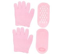 DINHEAROM 1ensemble Set De Et Chaussettes Hydratants Gel Pour Soin Des Mains De Spa Réutilisables Et Chaussettes De Nuit Pour Hydratation Profonde