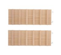 DINHEAROM 2 Pièces Échelle en Bois pour Petits Animaux de Compagnie, Lot de Set, Pont D’Escalade Suspendu 26,4 X 9,4 Cm, Plateforme pour Hamster, Bernard-l’hermite et Reptiles, Accessoire