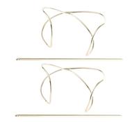 DINHEAROM 2 pièces Épingles Cheveux Chignons Dorées Accessoires Coiffure Relevée Glisse pour Femmes Pinces Décoratives Vintage pour Maintien Chignon Élégant