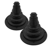 DINHEAROM 2 Pièces Manchon de Protection de Câble en Caoutchouc Noir | Protection Anti-usure et Uv, Passage Moteur et Camping-car, pour Câbles de Commande ’accélérateur