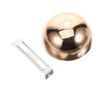 DINHEAROM 2 Pièces Plaque de Plafond en Fer et Cuivre Or, Fixation Stable avec Support Croisé, Accessoire Moderne pour Éclairage Suspendu et Plafonnier de Bureau