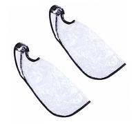DINHEAROM 2 Pièces Tablier de Coiffure Ajustable Outil Huile pour Lavage de Cheveux Protection et Vestimentaire Blanc