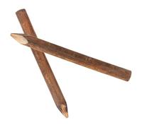 DINHEAROM 2 Pièces Tuteur D’Arbre en Bois, Poteau de Clôture de Jardin Marron, Support Stable pour Arbres, Installation Facile, pour Route et Délimitation des Allées