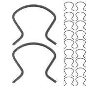 DINHEAROM 20 Pièces Clips pour Auto en Métal avec Poignées Manivelle Universelles pour Régulateur de Fenêtre de Porte Voiture, Installation Facile et Prise Améliorée