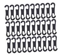 DINHEAROM 200Pcs Crochets en Plastique S pour Housses de Siège Auto 3.5Cm Fixation Pratique pour Coussins de Siège Accessoires