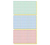 DINHEAROM 240 Pièces Onglets Fléchés Adhésifs en Papier Synthétique de Différentes Couleurs, Mini Autocollants Flèche Auto-adhésifs pour Étiquetage et Signalisation en Milieu Scolaire