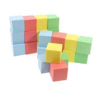 DINHEAROM 24pièces Cubes Mousse Pour Apprentissage Mathématique Blocs De Comptage Pour Activités De Précocité Et Fournitures Scolaires Maternelle