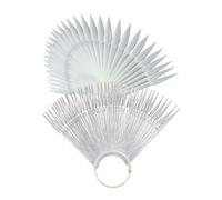DINHEAROM 2Ensembles Panneaux de Pratique de Échantillons de Transparentes pour Salon et Formation Ongles Pratique et Durable