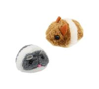 DINHEAROM 2pièces Jouet Interactif pour Chat De Souris avec Effet Sonore Et Vibratoire pour Stimuler Instinct De Jeu des Félins