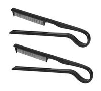 DINHEAROM 2pièces Peigne Lissant v Pour Coiffure Outil Professionnel De Coiffage Peigne De Dressage Cheveux Noirs Usage Pratique Et Contrôle Précis